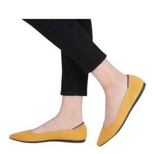 Rothy’s Pointed Flats in Marigold